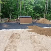 Driveway construction with gravel base in Grey County Ontario
